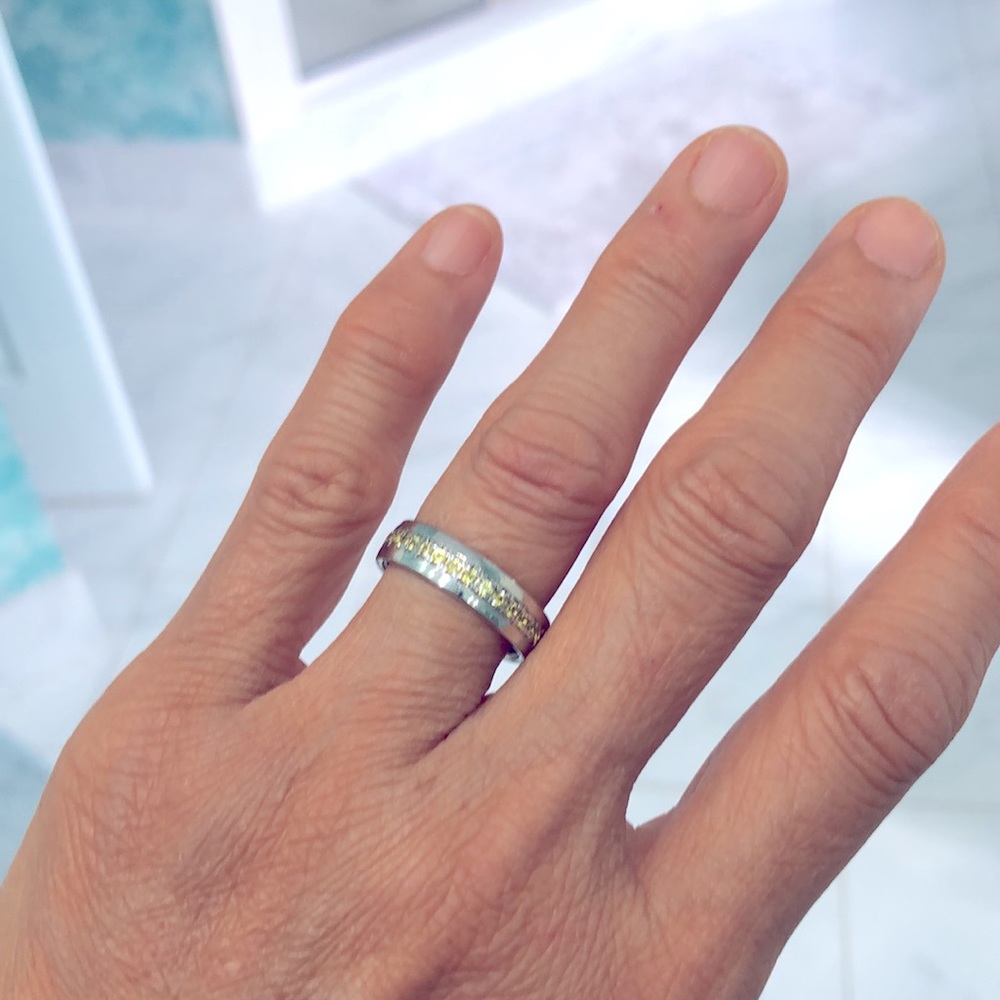 Sapphire 14K White Gold Plated - Picture 4 of 6